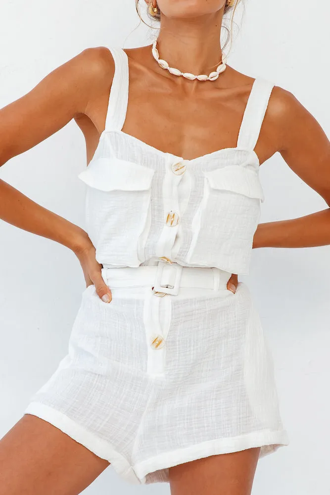 Amazon Romper White