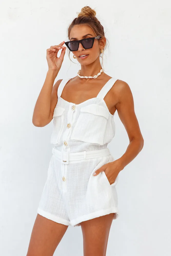 Amazon Romper White