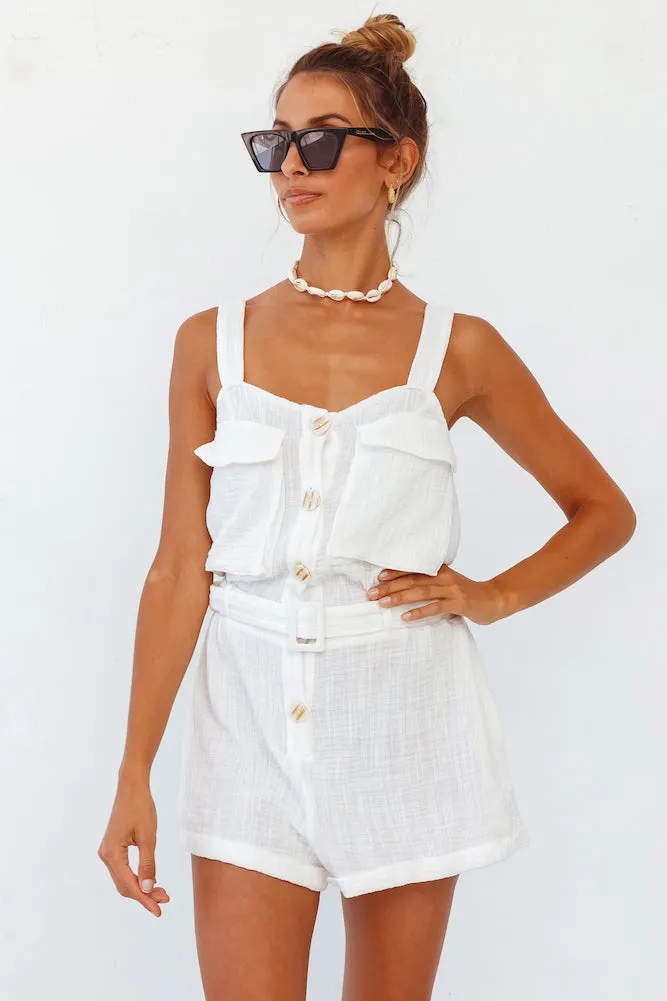 Amazon Romper White