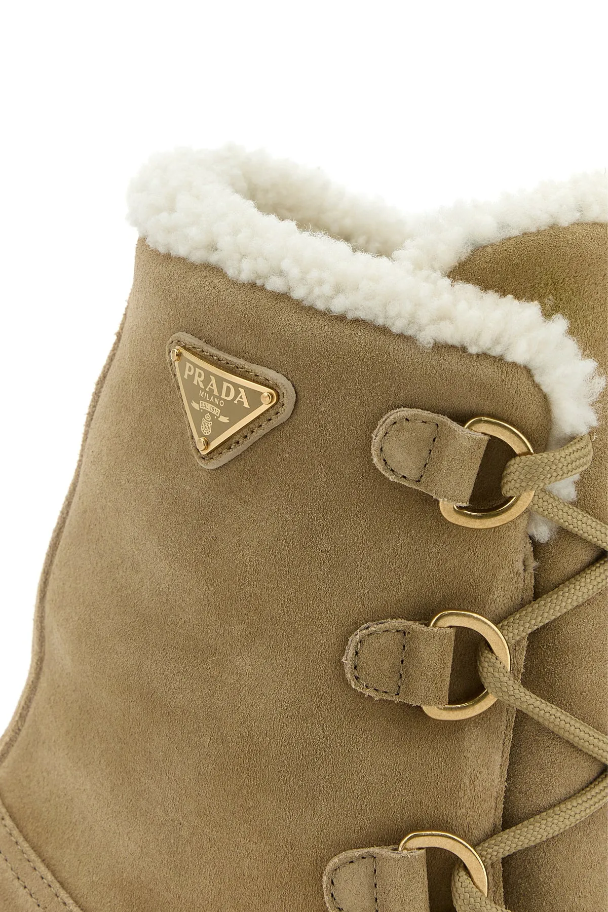 Cappuccino suede ankle boots