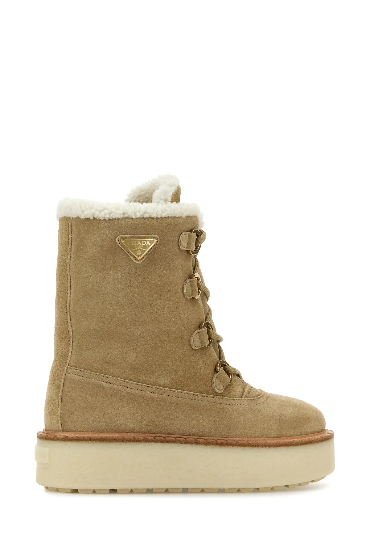 Cappuccino suede ankle boots
