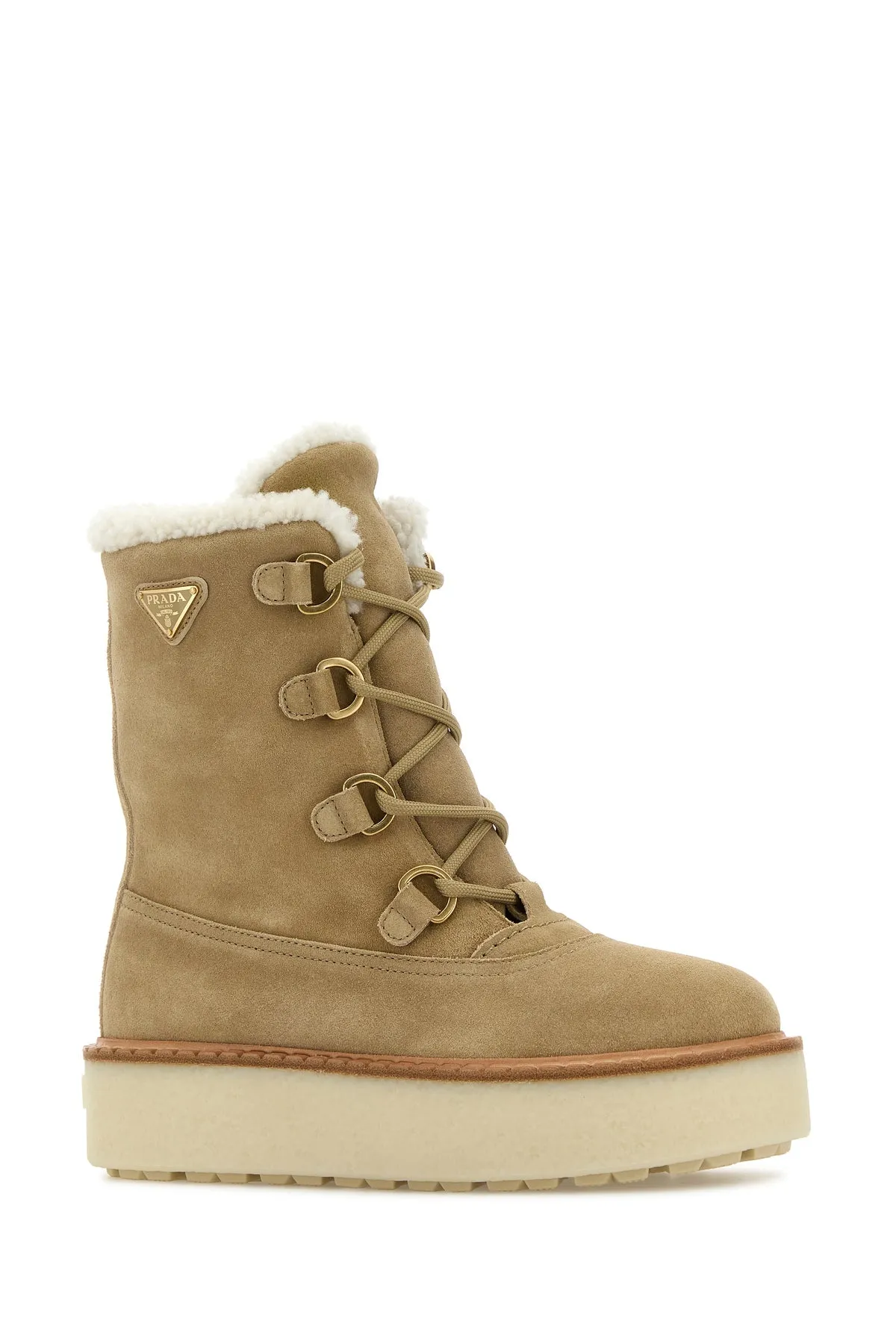 Cappuccino suede ankle boots