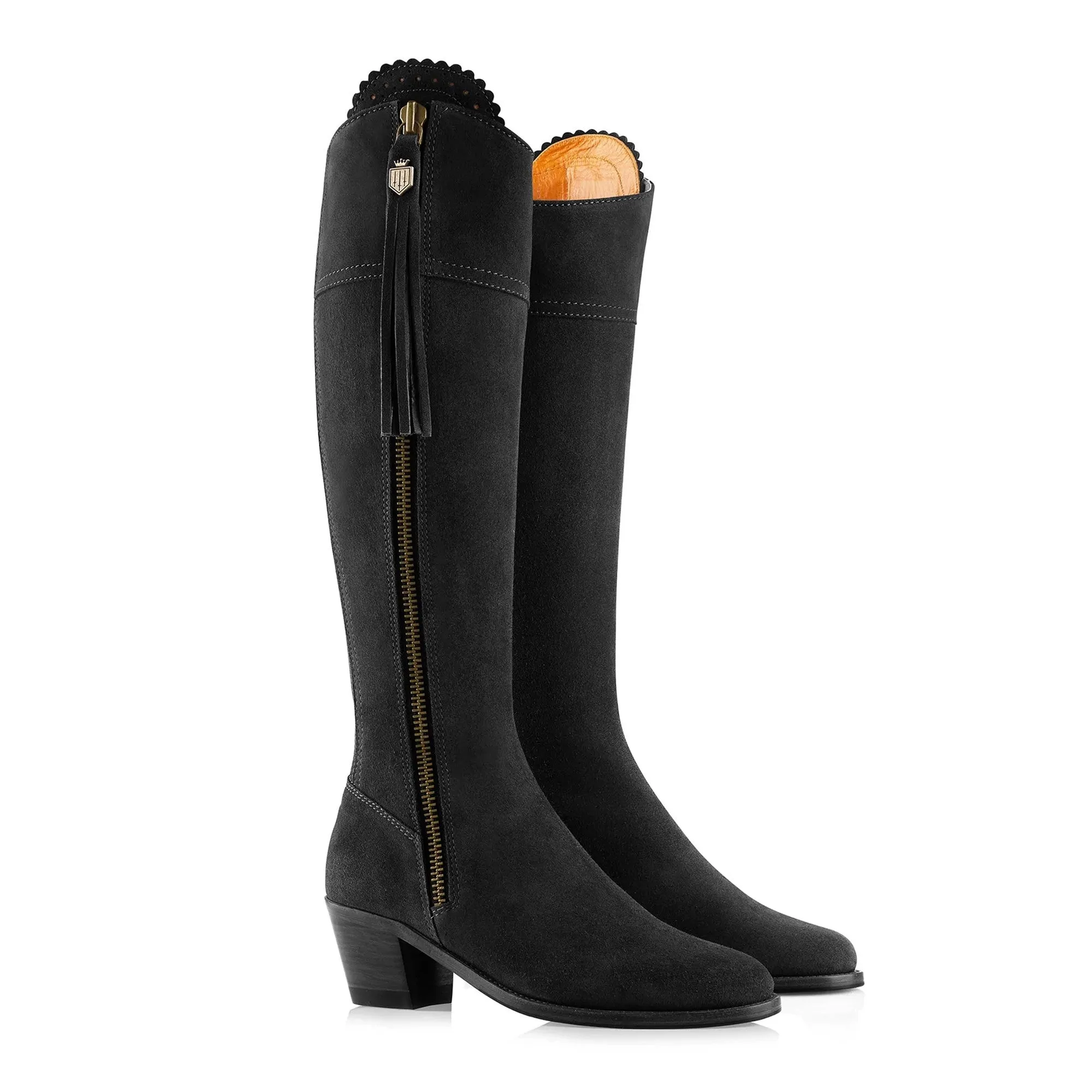 Fairfax & Favor Heeled Regina Boot - Black