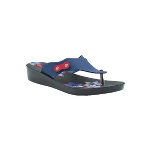 Inblu Women Slipper #91J3 - BLUE & RED
