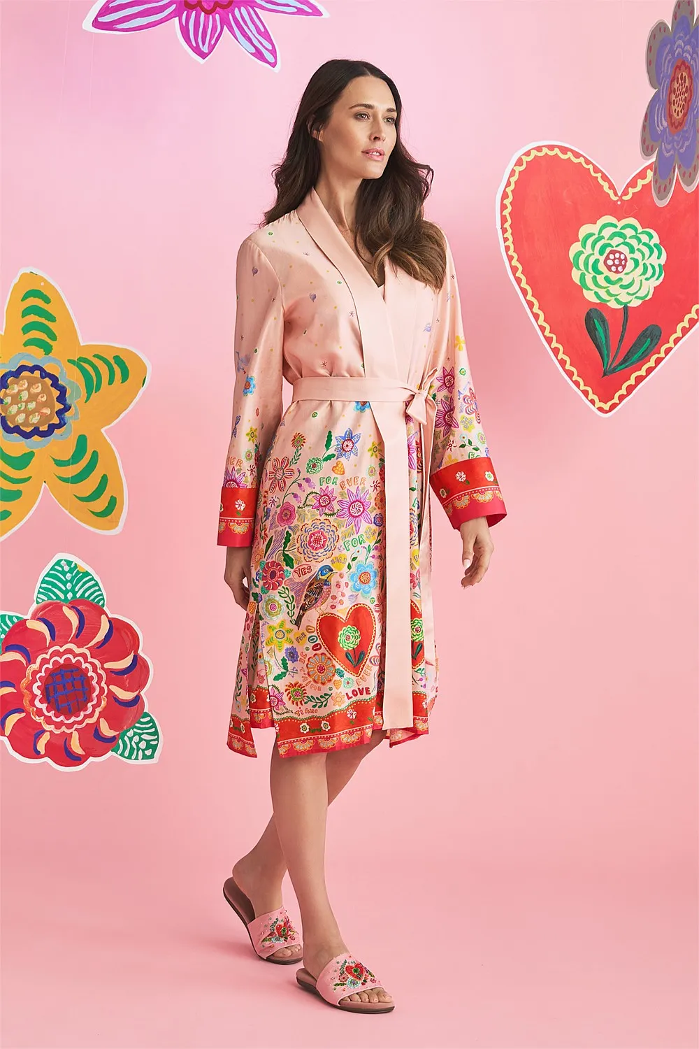 Nathalie Lété Cotton Silk Robe
