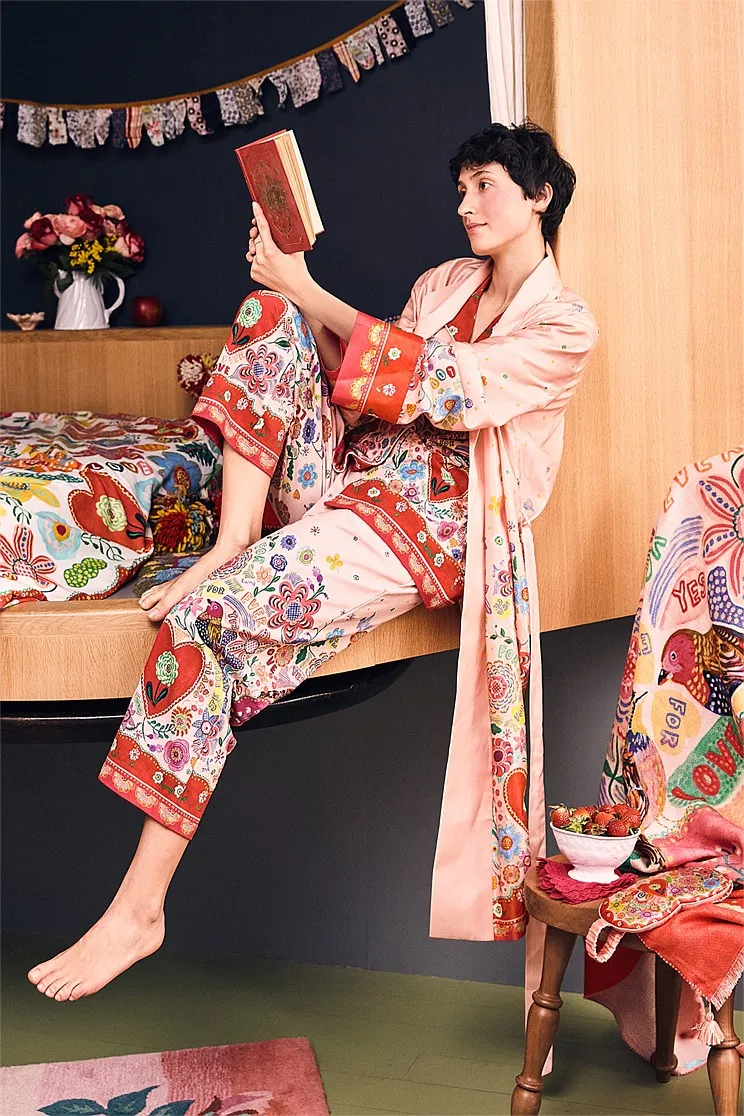 Nathalie Lété Cotton Silk Robe