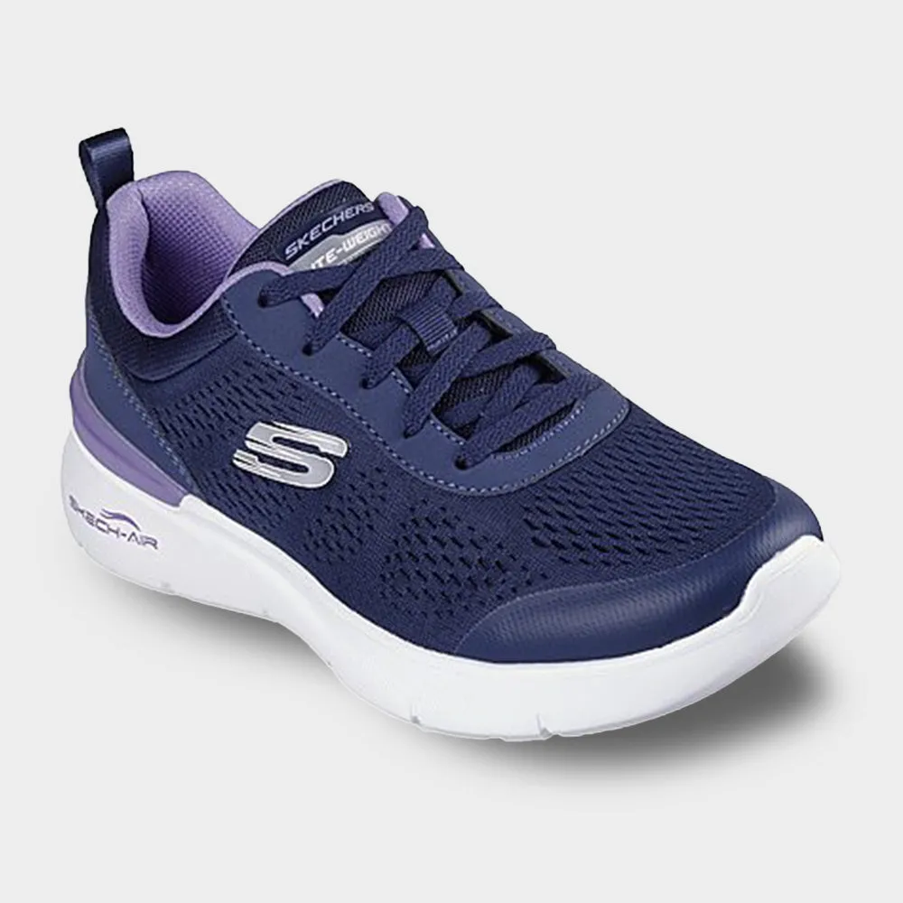 Skechers Womens SkecH-Air Dynamight 2.0 Sneaker Navy/purple _ 182876 _ Navy