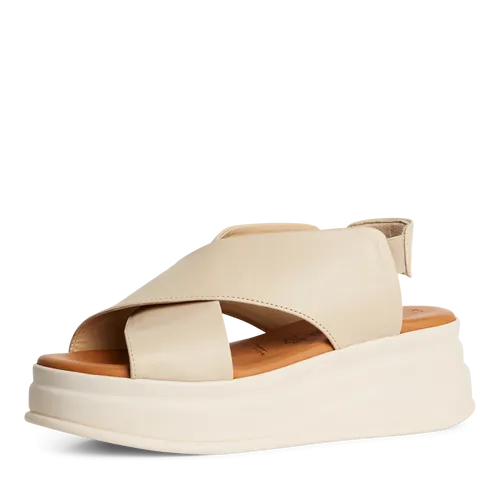 Tamaris Ivory Platform Sandal|2830344418