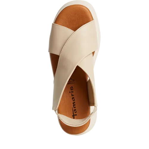 Tamaris Ivory Platform Sandal|2830344418