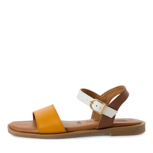 Tamaris Yellow Strap Flat Sandal|2816042457