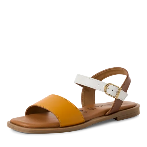 Tamaris Yellow Strap Flat Sandal|2816042457