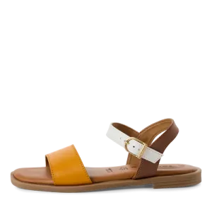 Tamaris Yellow Strap Flat Sandal|2816042457