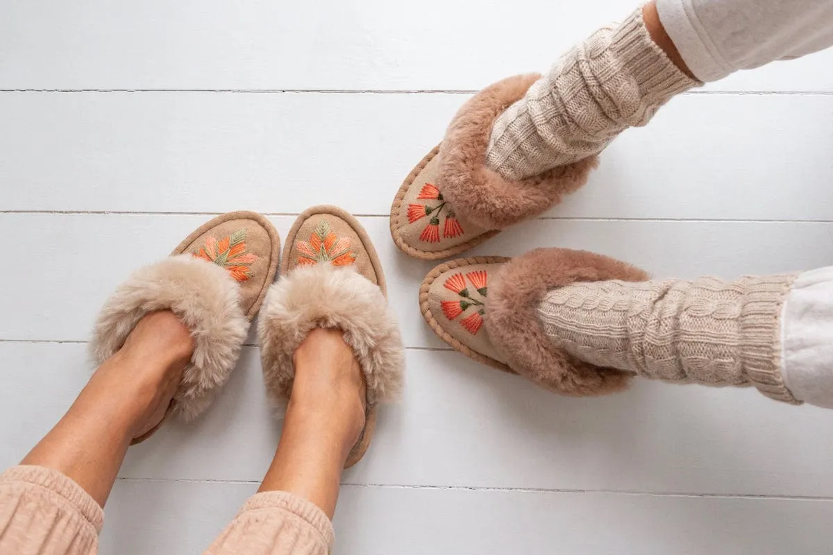 Women's Sheepskin Mules – Lotus