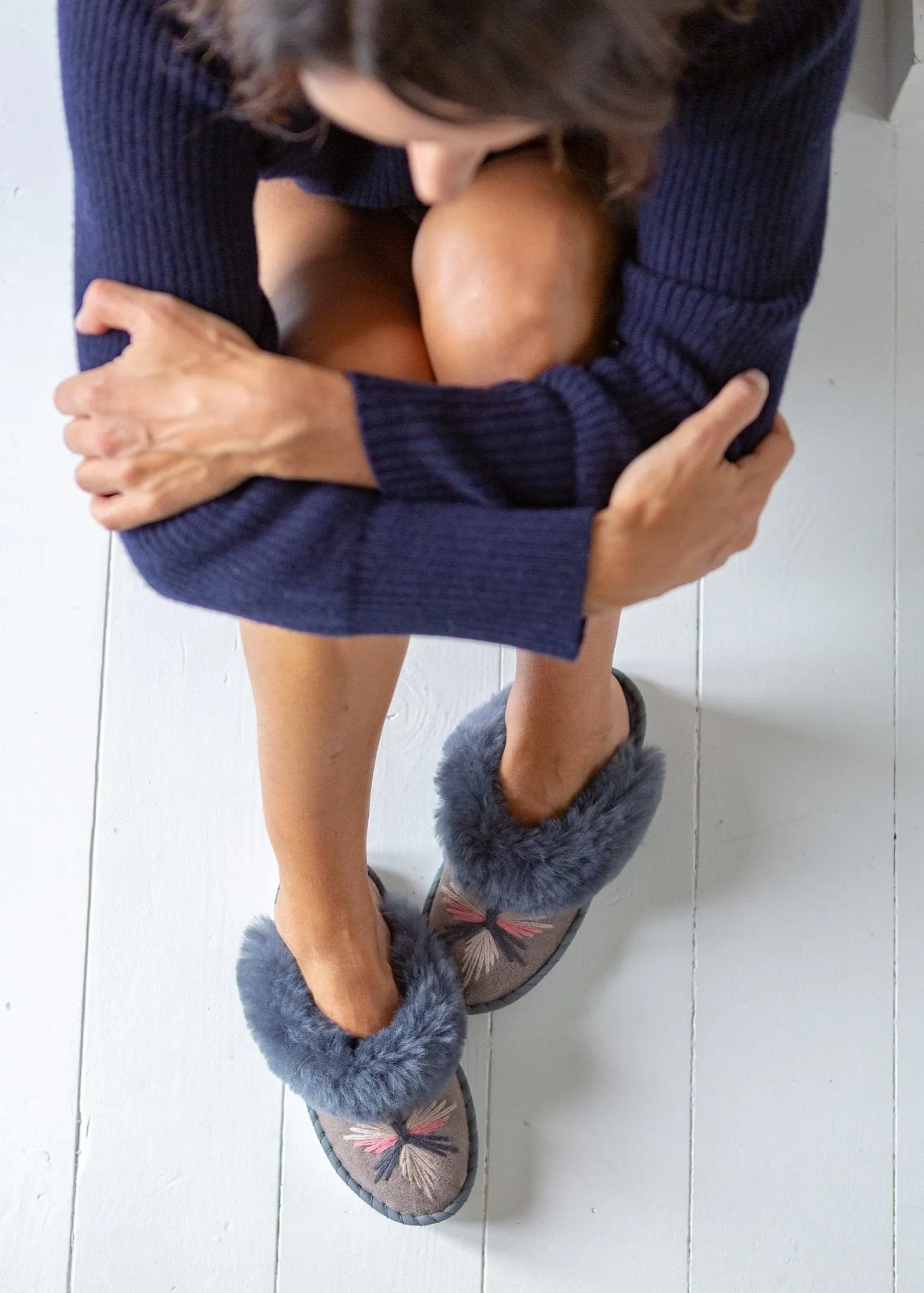 Women's Sheepskin Mules - Winter Sky