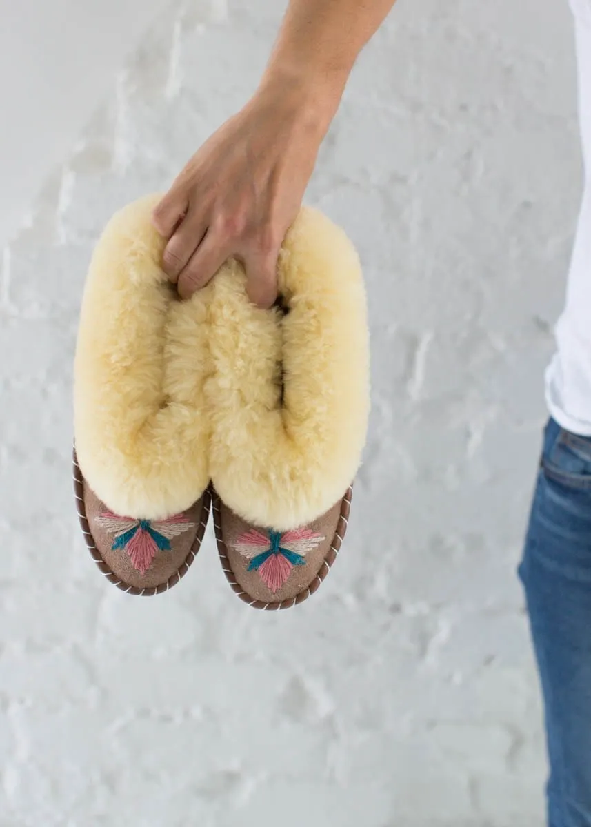 Women's Sheepskin Slippers – Pepto Pink